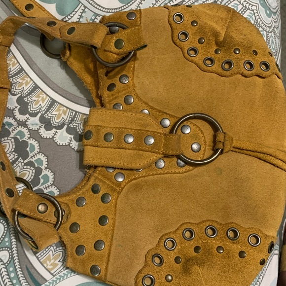 Shea Shea Vintage Brown genuine leather /suede bag - Picture 3 of 15